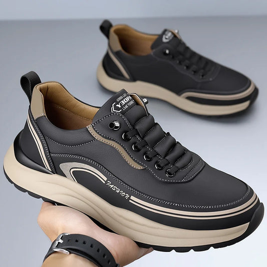 Zapato ortopédico de hombre que cuida la salud del pie